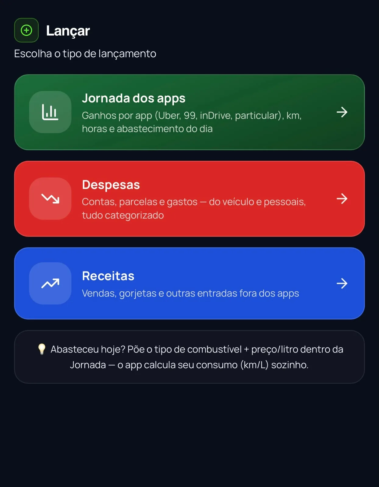 Lançamento simples